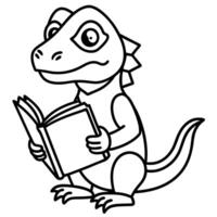 Fire Salamander lizard goes icon vector