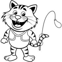 Fisher Cat speaks icon vector