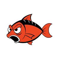 Flathead Catfish fish speaks icon vector