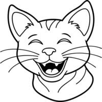 Flat-Headed Cat goes icon vector