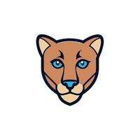 Fossa lynx knocks icon vector