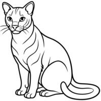 Fossa lynx sits icon vector
