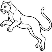 Fossa lynx reading icon vector