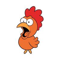 Frizzle Chicken screams icon vector
