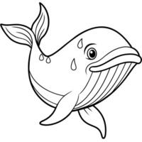 Galapagos Whale fish cries icon vector