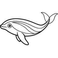 Galapagos Whale fish learns icon vector
