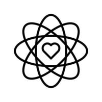 Core Values icon linear logo mark in black and white vector