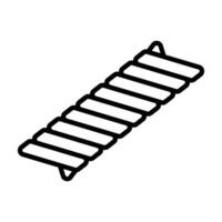 Gemelli icon linear logo mark in black and white vector