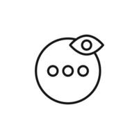 more button icon outline collection in black vector