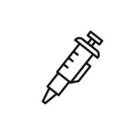 pipette icon outline collection in black vector