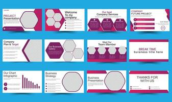 Creative business PowerPoint presentation slides template design... vector