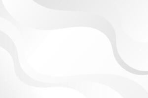 White minimal waves abstract background vector