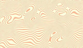 Abstract horizontal background with waves lines. pattern liquify background in style retro 60s, 70s vector