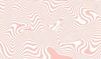 Abstract horizontal background with waves lines. pattern liquify background in style retro 60s, 70s vector