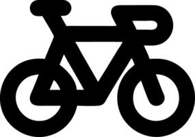 bicycle black fill icon vector