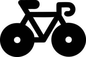 bicycle black fill icon vector