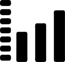 chart simple black fill icon vector