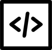 code black fill icon vector