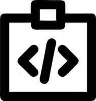 code black fill icon vector