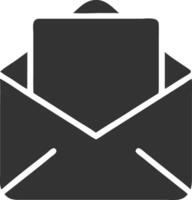 envelopes black fill icon vector