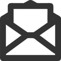 envelopes black fill icon vector