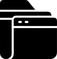 files black fill icon vector
