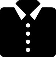 shirt black fill icon vector