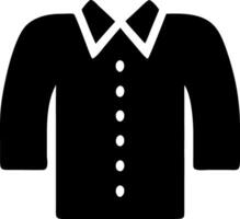shirt black fill icon vector