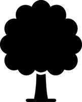 tree black fill icon vector