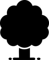 tree black fill icon vector