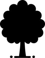 tree black fill icon vector