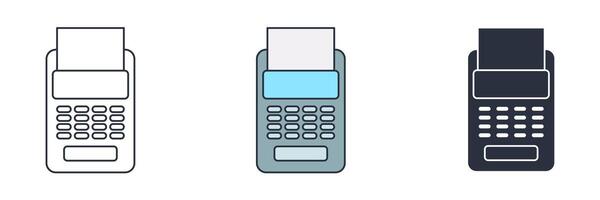 Payment Terminal Icon symbol illustration isolated on white background vector
