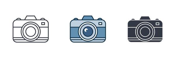 Camera Icon symbol illustration isolated on white background vector