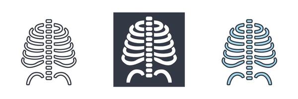 X Ray Icon symbol illustration isolated on white background vector