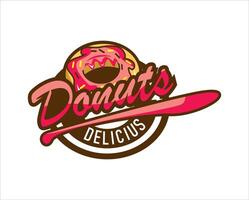 Donuts logo restauran vector