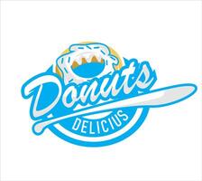 Donuts logo restauran vector