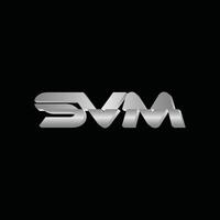 Modern Initial SVM Geometric Business Creative Design Logo vector