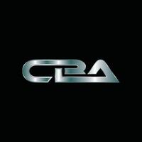 Modern Geometric Initial CBA Creative Business Template Design vector