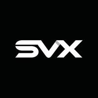 Geometric Initial SVX Monogram Business Simple Logo vector