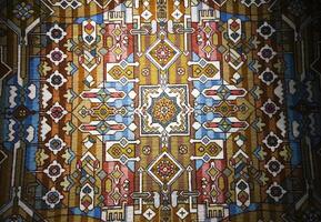 carpet, rug, antique carpet fragment, Persian carpet with ornaments, photo