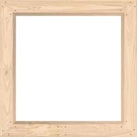 Blank whiteboard with whitewashed wooden frame square shape graphic illustrated. Cut timber chalkboard white background for menu or any message. vector