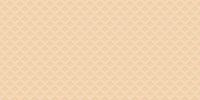 Vanilla wafer 3D seamless pattern graphic illustration. Ice cream cone texture cream color background. vector