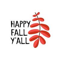 autumn lettering for fall season background calligraphic holiday vector