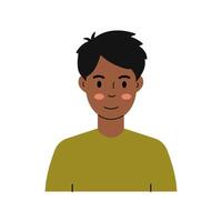 Smiling Black Woman With Afro vector