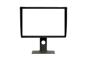 A computer monitor is an electronic device that shows pictures for computers. png