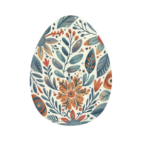 An intricately designed Easter egg, mandala pattern, colorful and detailed, isolated on white background png
