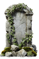An image showing a blank tombstone isolated offered in high resolution png