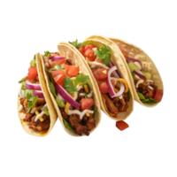 Tacos against transparent background png
