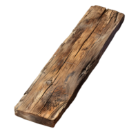 A piece of wood on transparent background high 8K png