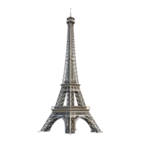 A tower made by Eiffel against transparent background png